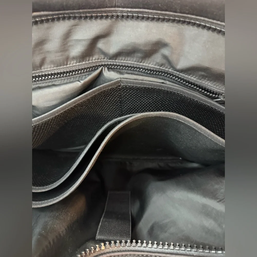 Dagne Dover Black Weston Neoprene Laptop Bag Work Bag Briefcase Travel Bag